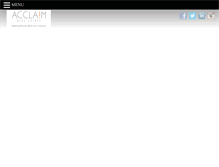 Tablet Screenshot of acclaimre.com